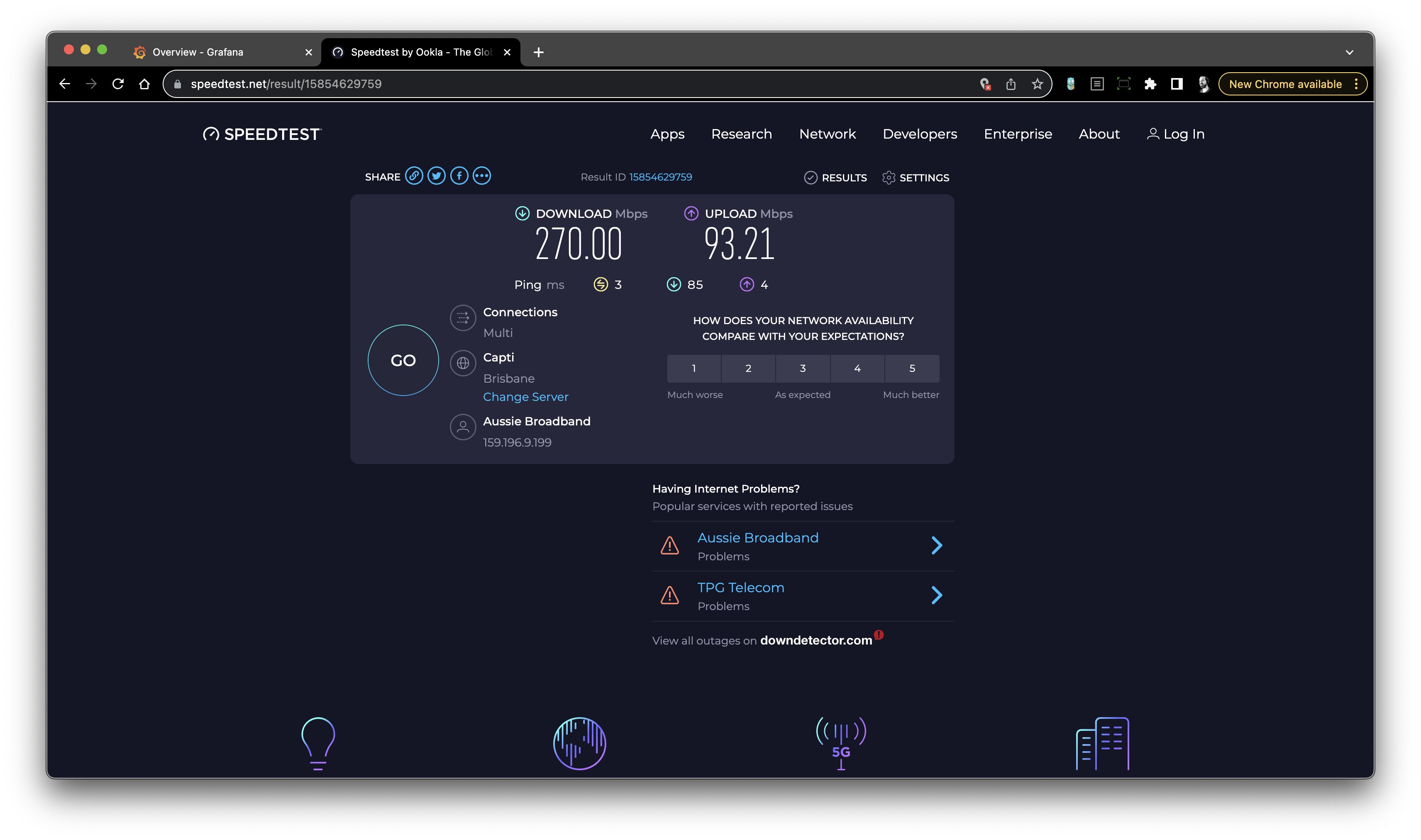 Performance of FTTP after the upgrade